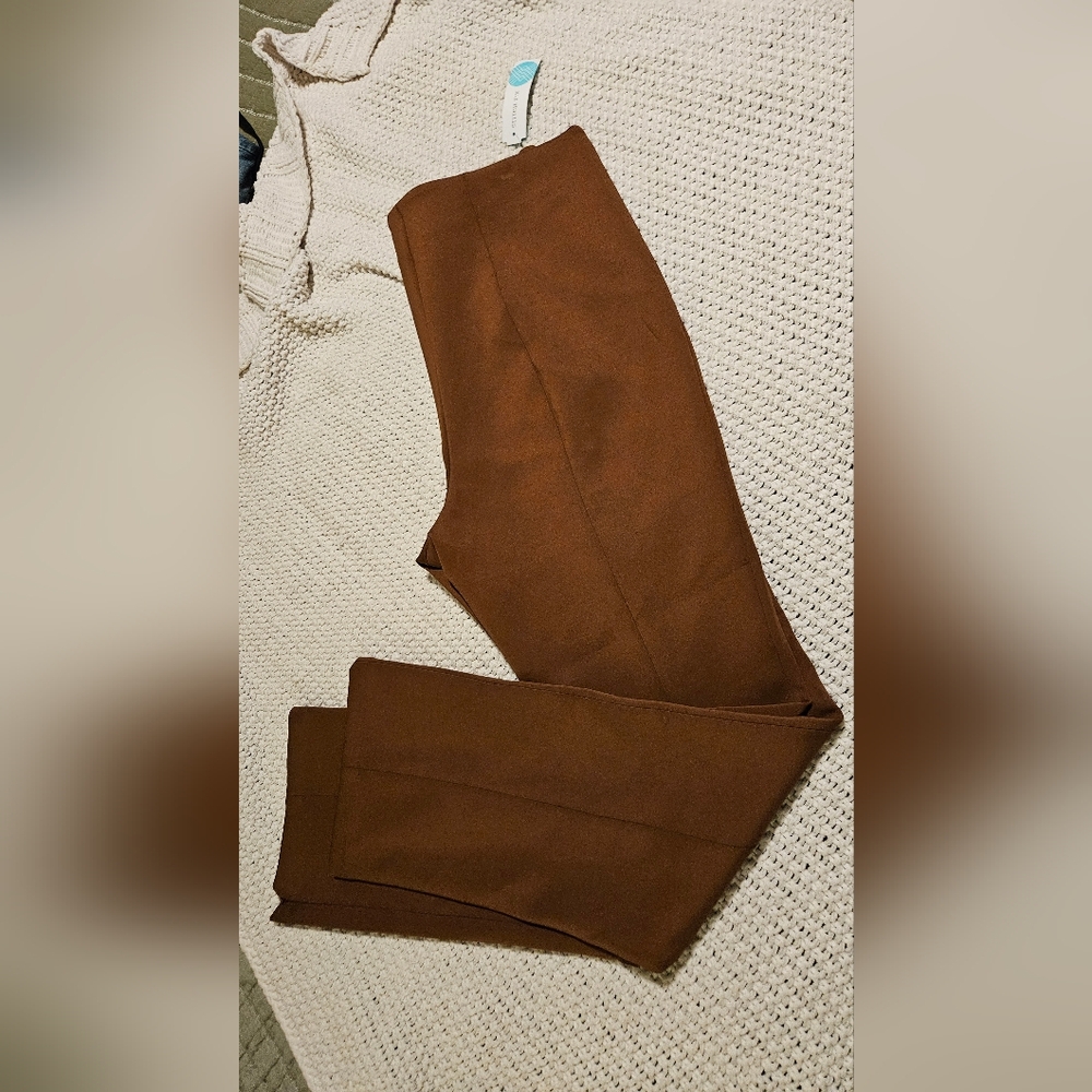 Good American Slim Scuba Pants NWT- size 2x in Tan